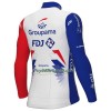 Cykeltrøje Langærmet 2022 Groupama FDJ Hvid Blå